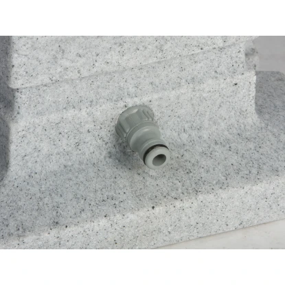 Prosperplast Záhradný stĺpik s kohútikom ROMANA, svetlo šedý granit