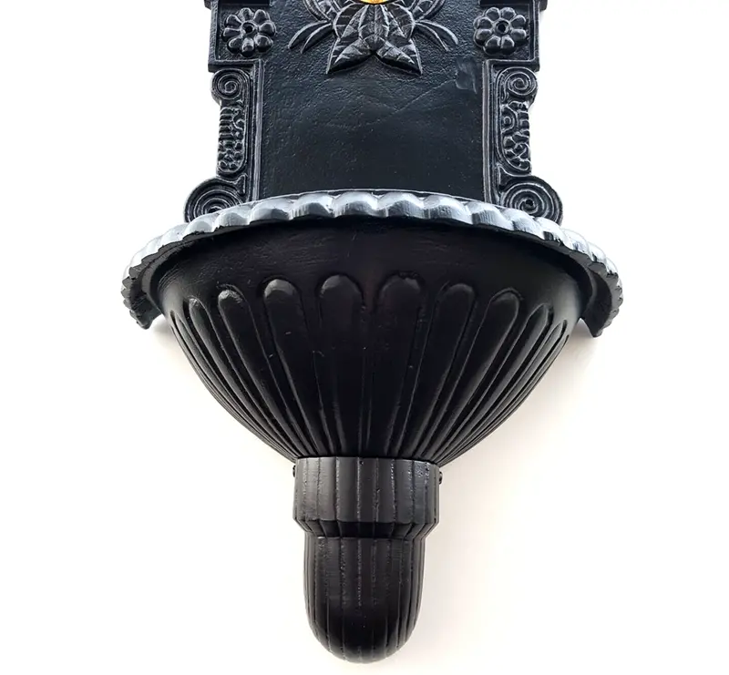 Záhradné umývadlo ROYAL z ľahkej zliatiny hliníka, čierne, SADA