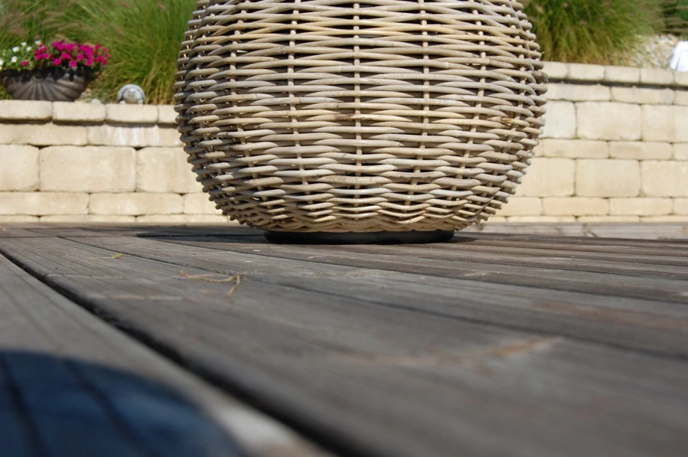  RATANOVÝ Kvetináč DRYPOT TINA, big, Grey, Ø55x44 cm