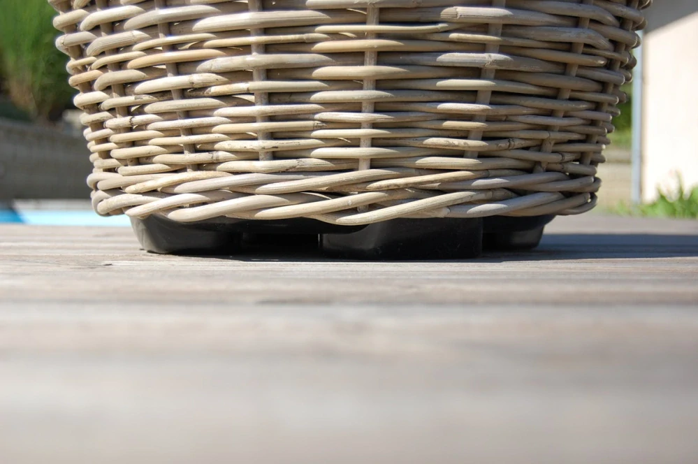 RATANOVÝ Kvetináč DRYPOT Grey, M Ø54x41cm