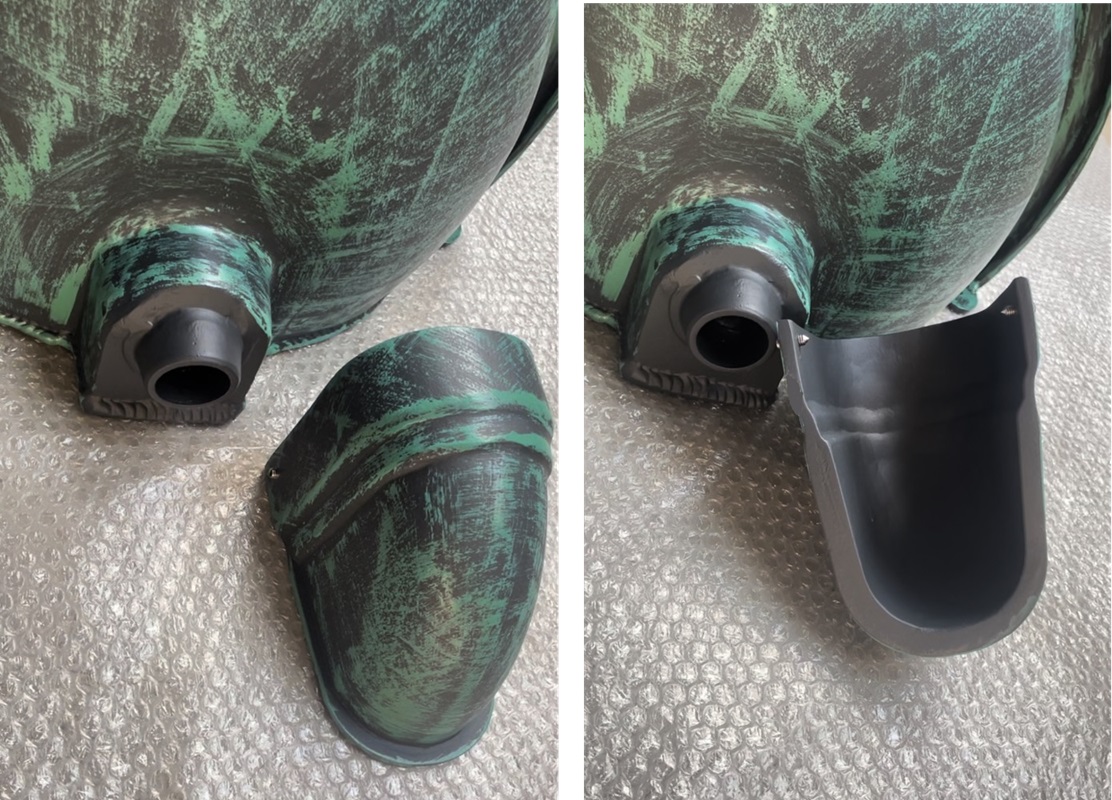  Záhradné umývadlo SIENA s kohútikom DRAK, ANTICKÁ ZELENÁ