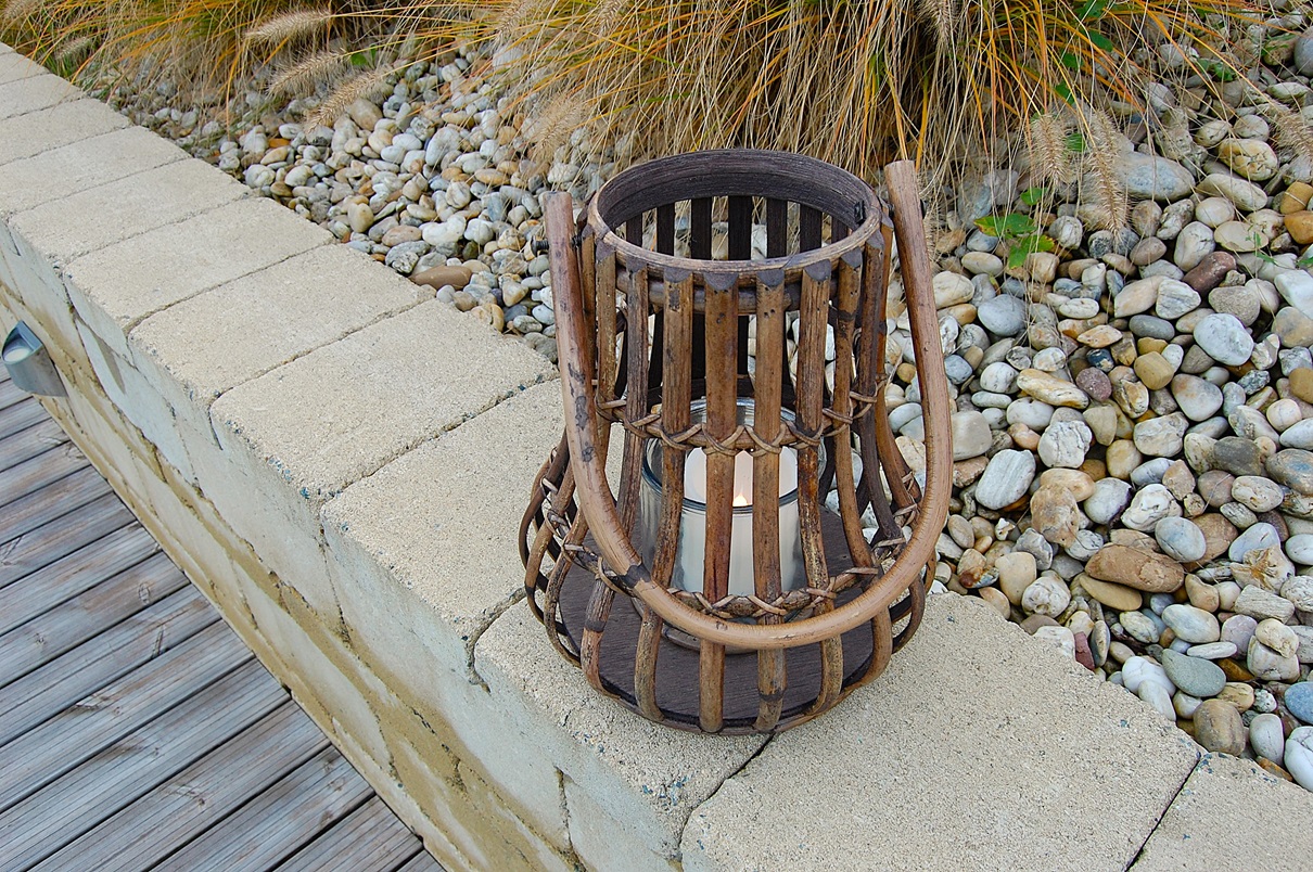 RATANOVÁ LUCERNA BIG, 28x30 cm