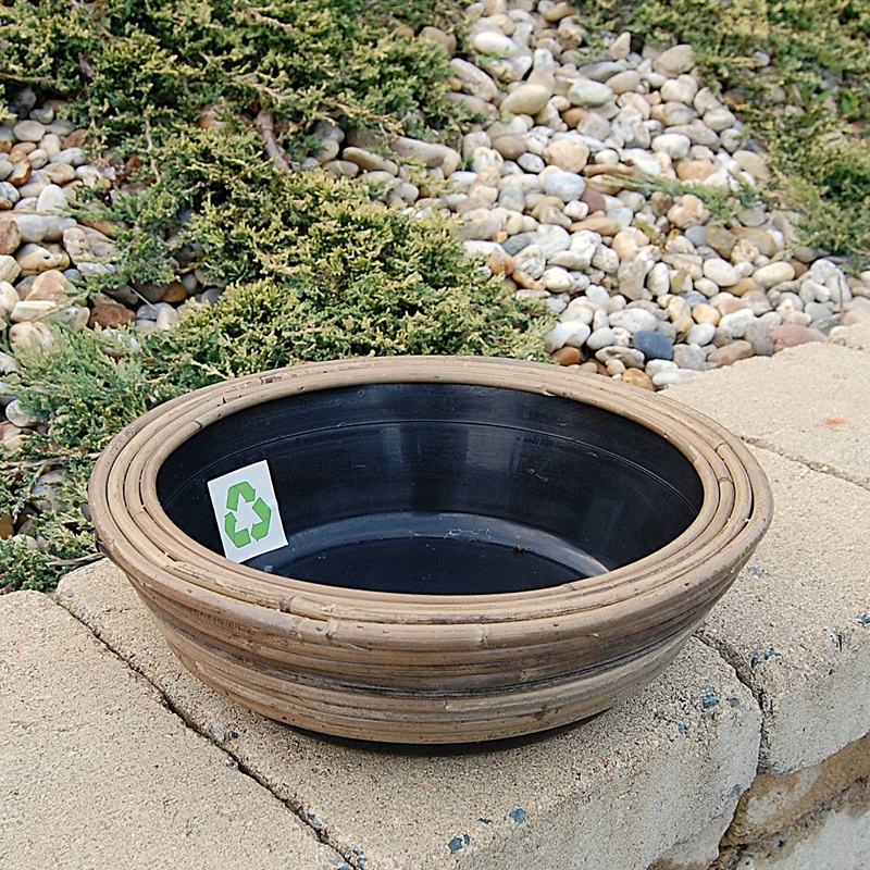 RATANOVÝ Kvetináč DRYPOT STREEP, 30x12 cm