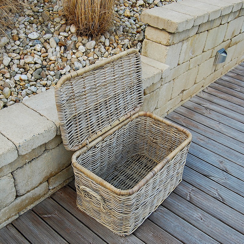 Ratanový ÚLOŽNÝ KOŠ s VÍKEM 