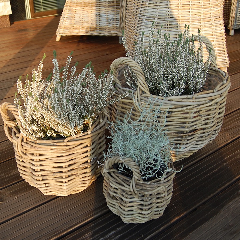 RATANOVÉ Koše TRIO - SADA 3 košov