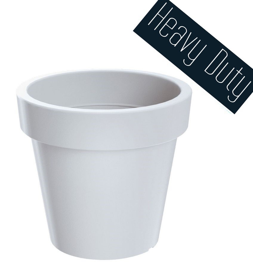 Kvetináč LEXO ROUND biely 100 cm