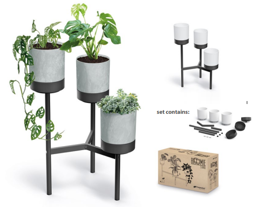 Stojan na květiny BLOOMIE STAND beton 54cm