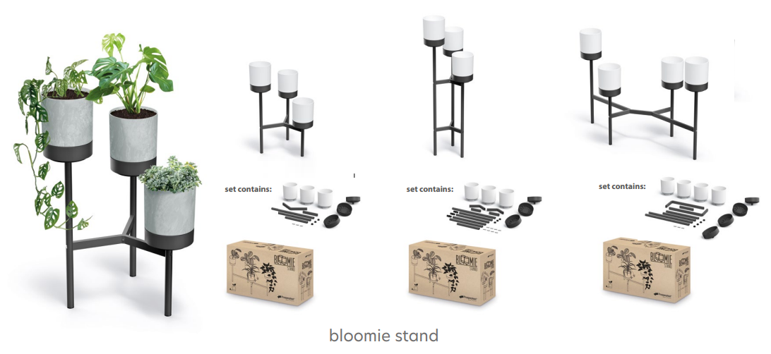 Stojan na kvety BLOOMIE STAND biely 54 cm