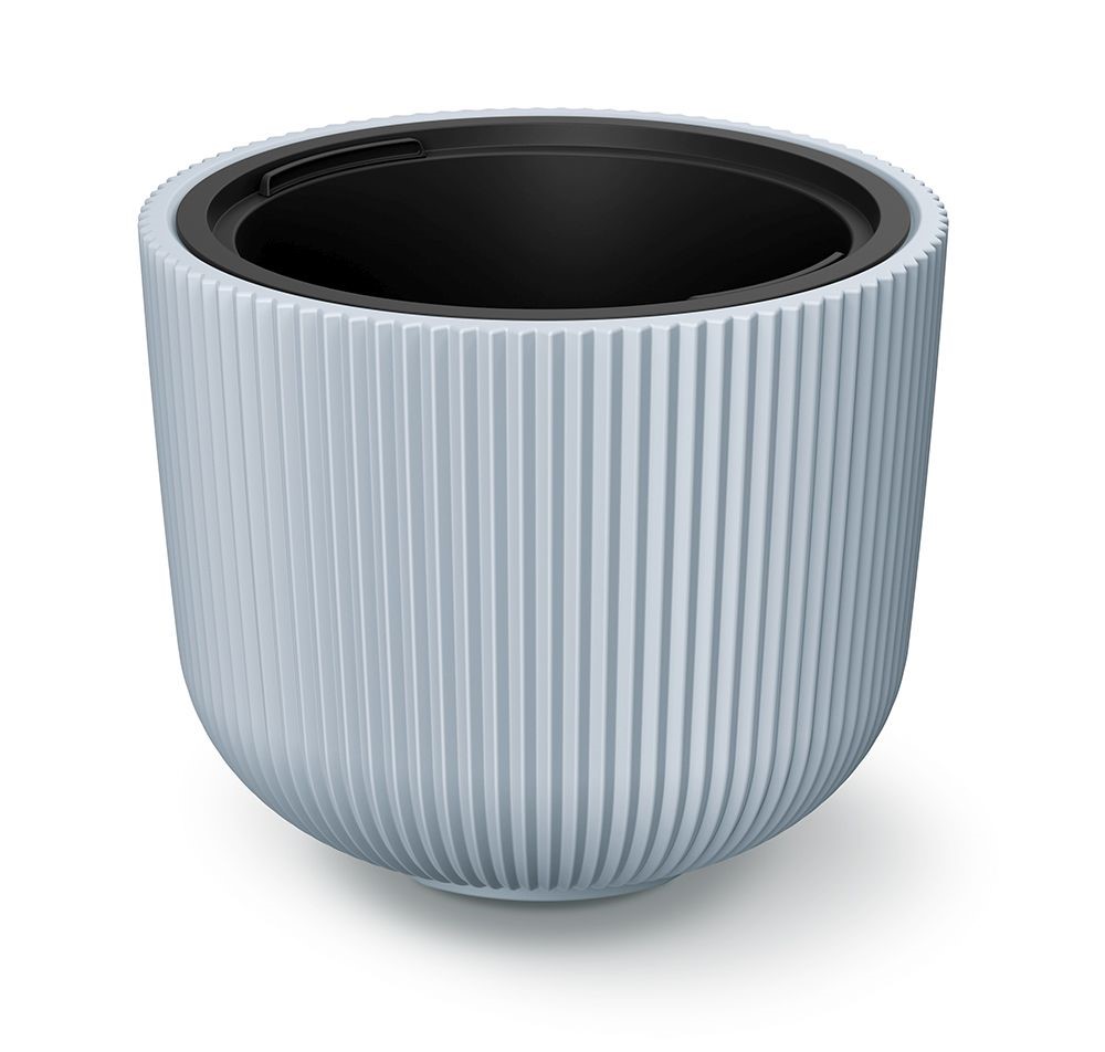 Květináč s vkladem MILLY světle šedý Ø46,9cm