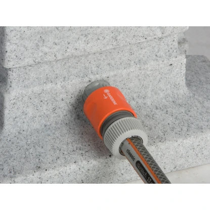 Prosperplast Záhradný stĺpik s kohútikom ROMANA, svetlo šedý granit