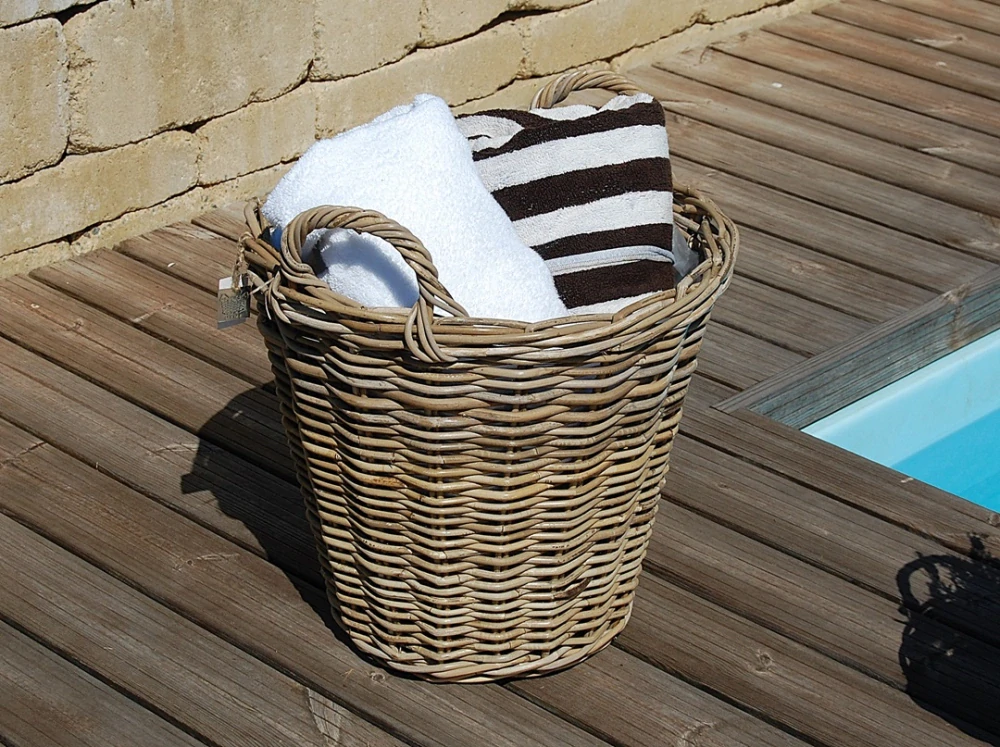 RATANOVÉ Koše, Grey - SET