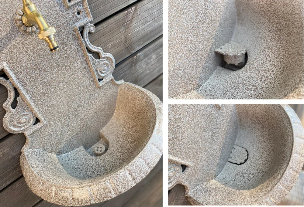 Záhradné umývadlo VERONA s kohútikom, BÉŽOVÝ GRANIT