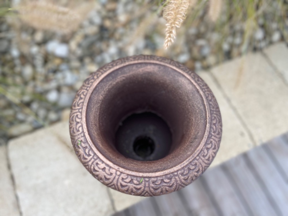 LITINOVÁ FRANCÚZSKÁ misa LÉA na podstavci, výška 30 cm