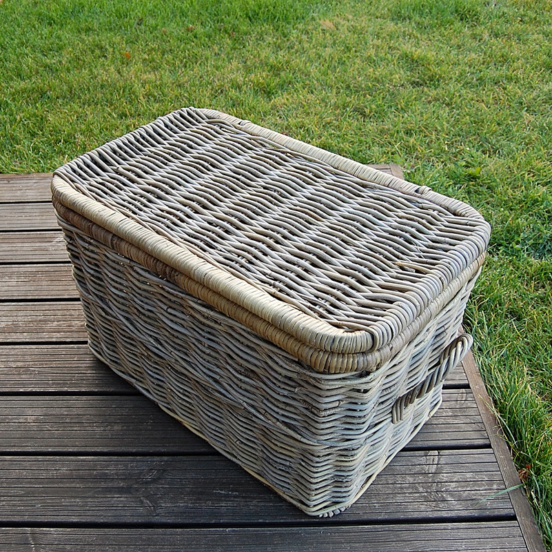 Ratanový ÚLOŽNÝ KOŠ s VÍKEM 