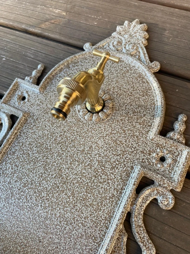 Záhradné umývadlo VERONA s kohútikom, BÉŽOVÝ GRANIT