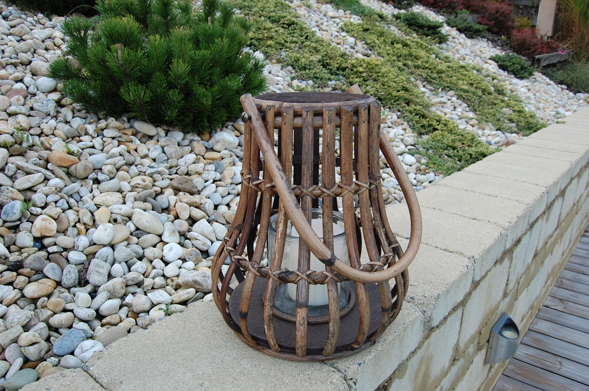 RATANOVÁ LUCERNA BIG, 28x30 cm