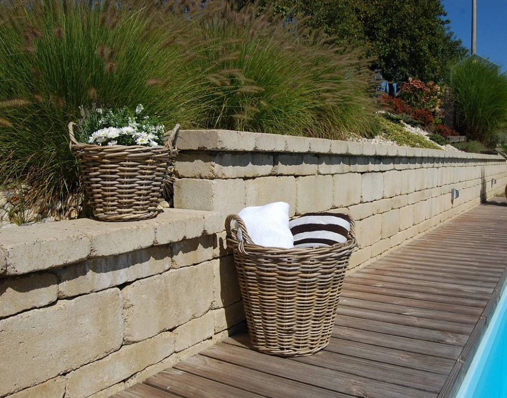 RATANOVÉ Koše, Grey - SET