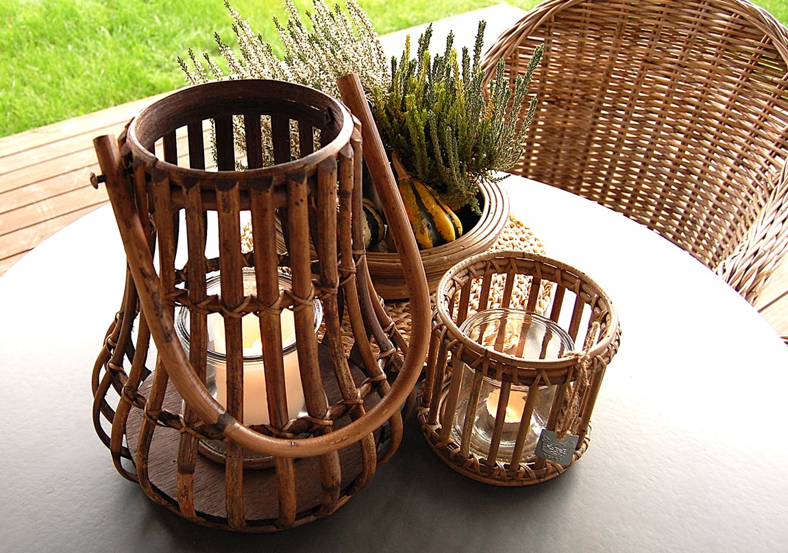 RATANOVÁ LUCERNA BIG, 28x30 cm