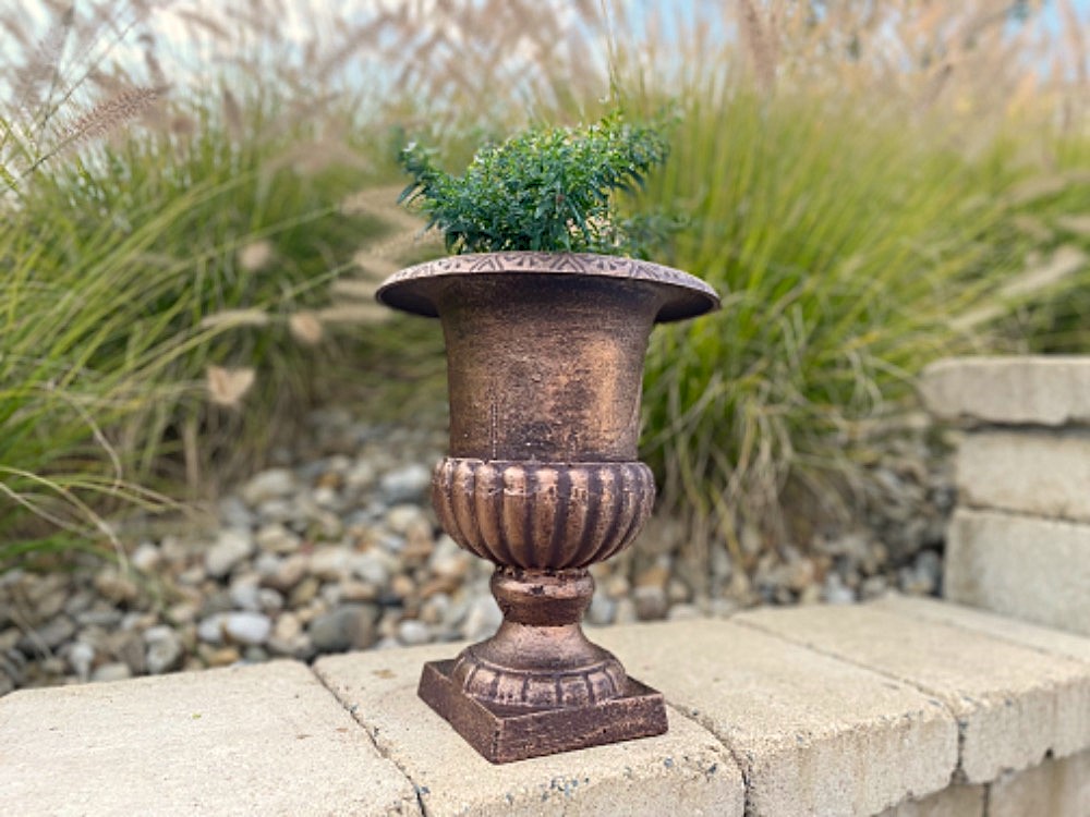 LITINOVÁ FRANCÚZSKÁ misa LÉA na podstavci, výška 30 cm