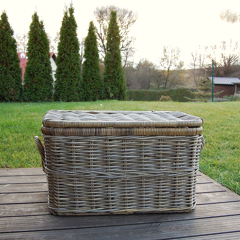 Ratanový ÚLOŽNÝ KOŠ s VÍKEM 