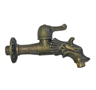 Vodovodný KOHÚTIK DRAK 140 - 1/2", zlatá patina