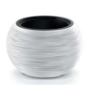 Kvetináč s vkladom FURU BOWL Ø43,5 cm, biely