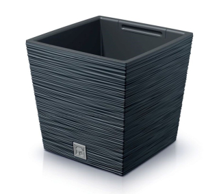 Kvetináč FURU SQUARE LOW 30 cm, antracit