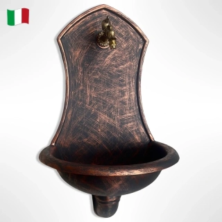 Záhradné umývadlo SIENA s kohútikom DRAK, ANTICKÝ BRONZ