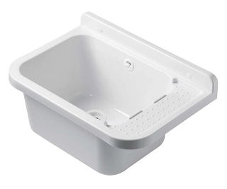 Plastové Technické UMYVADLO BÍLÉ, 50cm