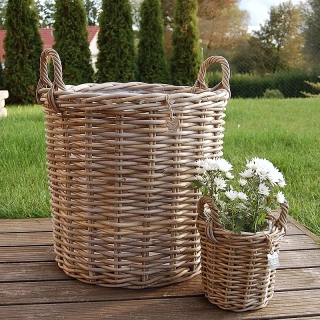 RATANOVÉ Koše DUO XLS, Grey - SET 