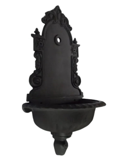 LITINOVÉ Umyvadlo RETRO, čierne matné